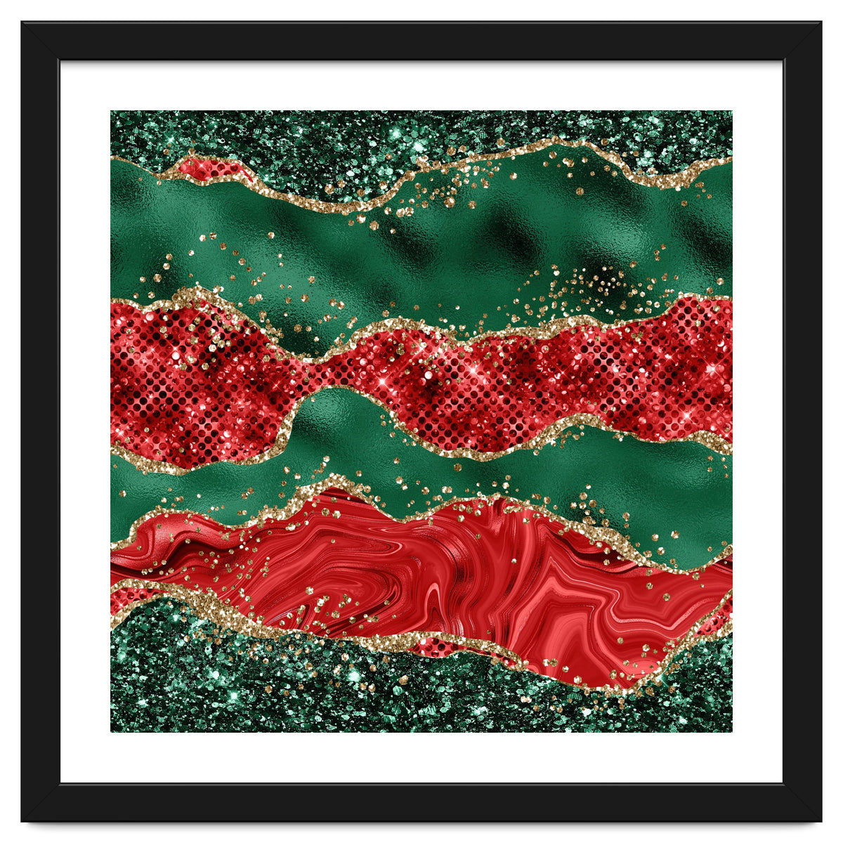 Christmas Glitter Agate Texture 06