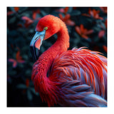 Vibrant Flamingo Bird Profile Majestic Pose (Print Only) thumbnail