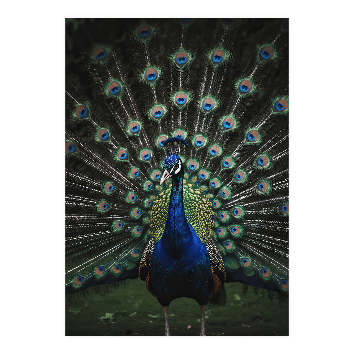 Peacock Portrait Photography (Print Only)