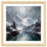 Majestic Snow-Capped Alpine Peaks Reflecting thumbnail