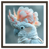 Close Up Of A White Cockatoo With Pink Crest thumbnail