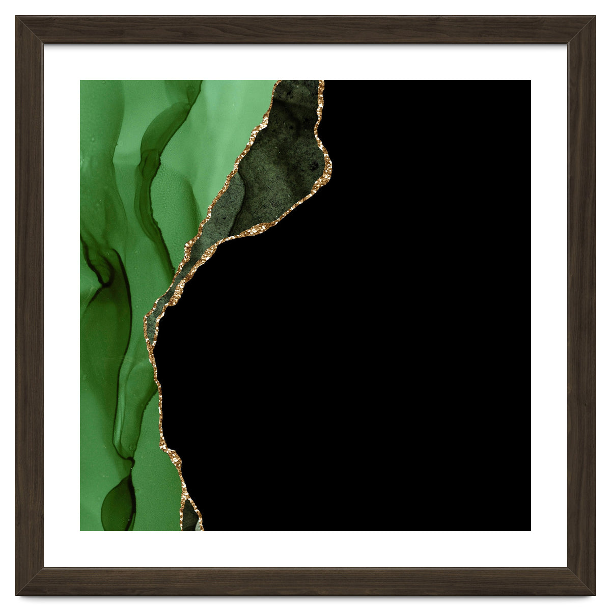 Green & Gold Agate Texture 09