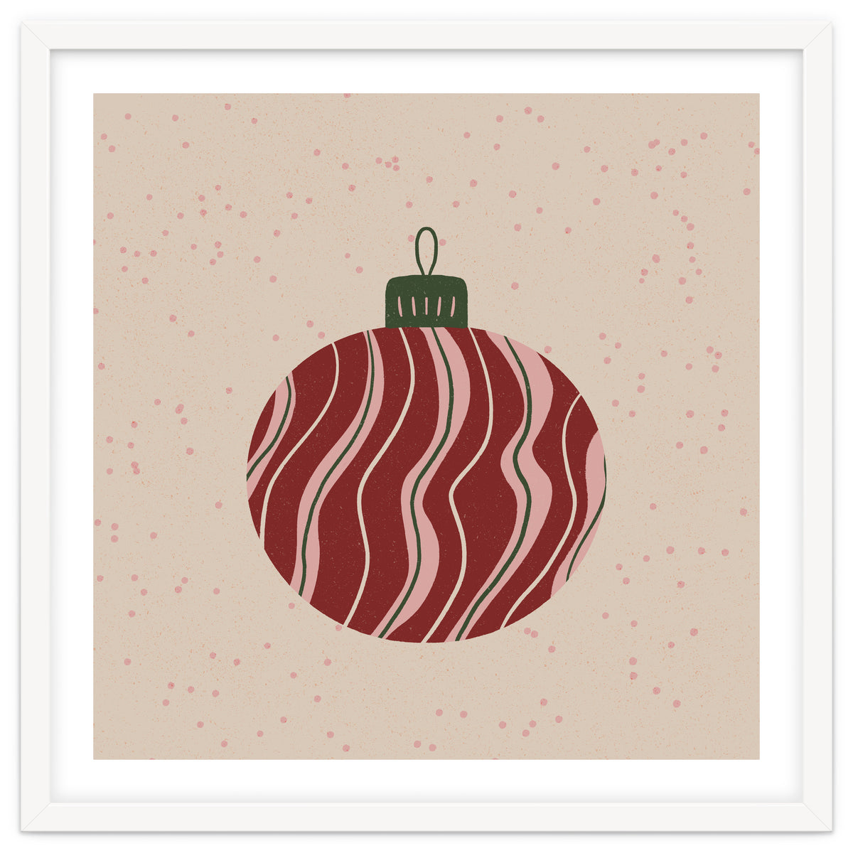 Christmas Globe with swirls