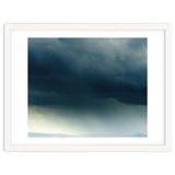Storm Rain Clouds Watercolor Painting Blue Minimal Dark Sky Graphic thumbnail