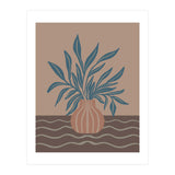 Modern Vase with Tropical Leaves (Print Only) thumbnail