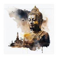 Watercolor Buddha #1 (Print Only)