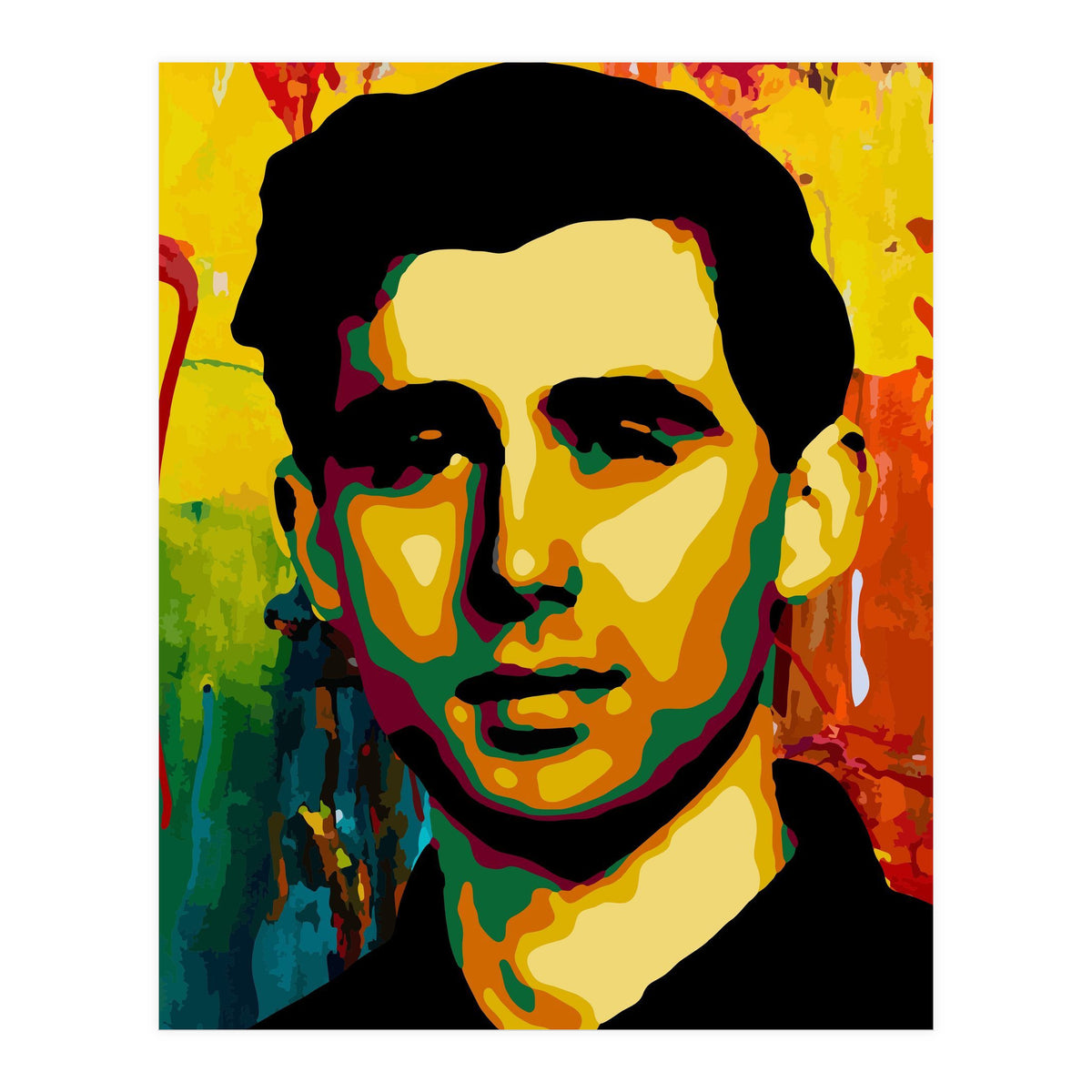 Andrew Goodman Activist Colorful Abstract Art (Print Only)