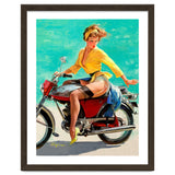 Pinup Sexy Motorcycle Girl thumbnail