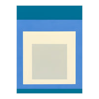 JOSEF ALBERS - HOMAGE TO THE SQUARE: BLUE WHITE GREY (Print Only)