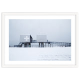 First aid house in the winter seascape thumbnail