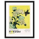 Katsushika Hokusai - Hydrangea and swallow thumbnail
