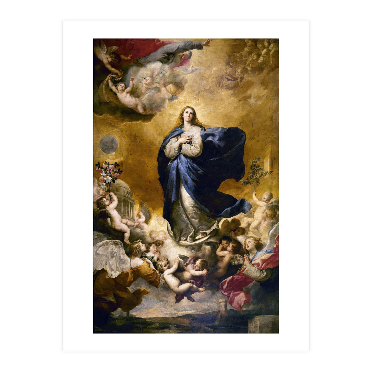 Immaculate Conception. Painted in Naples in 1635. Salamanca, Las Agostinas Church. JUSEPE DE RIBERA. (Print Only)