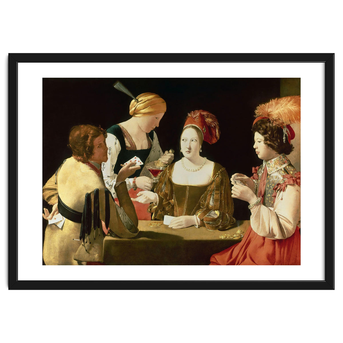 French school. The Cheater with the Ace of Diamonds. Le Tricheur à l'As de Carreaux. 17th century...