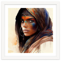 Watercolor Tuareg Woman #9