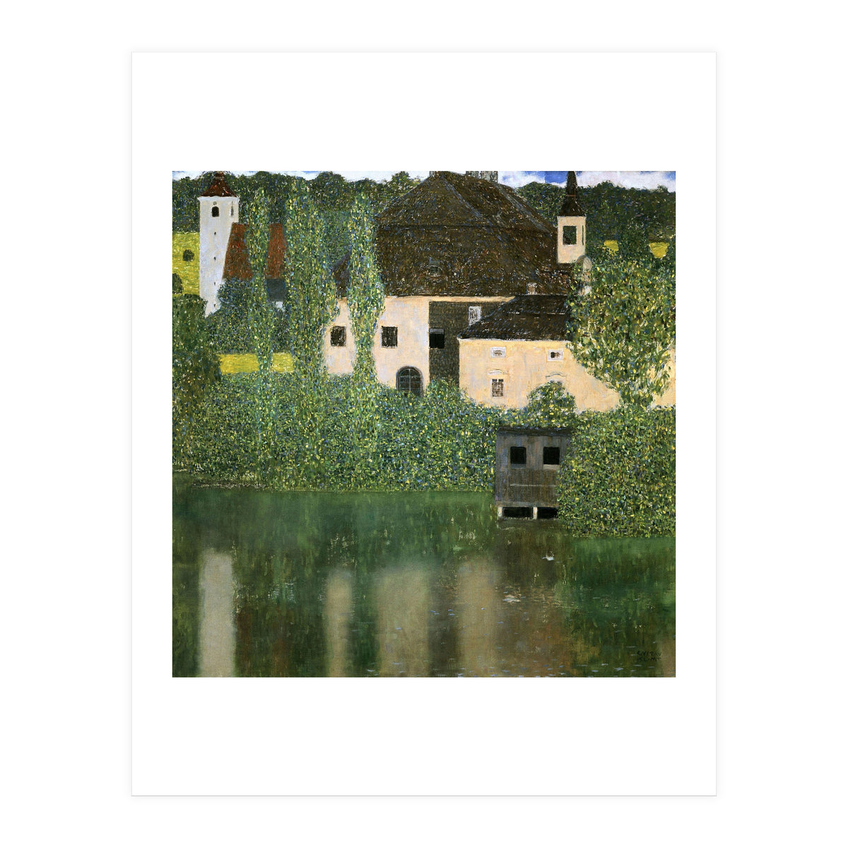 'Water Castle', 1908, Oil on canvas, 102,5 x 102 cm. (Print Only)