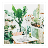 Junglow, Urban Jungle Botanical Home decor, Tropical Plants Interior Design Plant Lady Painting (Print Only) thumbnail