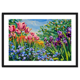 Vibrant Spring Meadow Oil Painting thumbnail