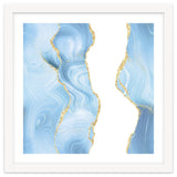 Blue & Gold Glitter Agate Texture 07 thumbnail