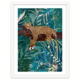 Leopard wearing shoes in the jungle thumbnail