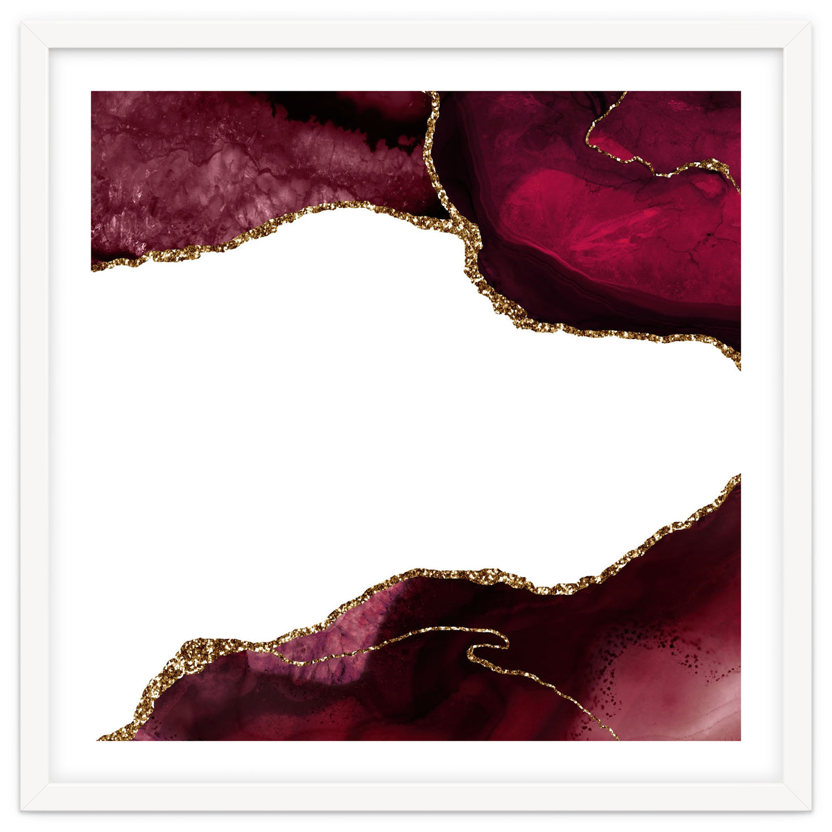 Burgundy & Gold Agate Texture 29