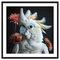 Beautiful Cockatoo Parrot With Yellow Crest