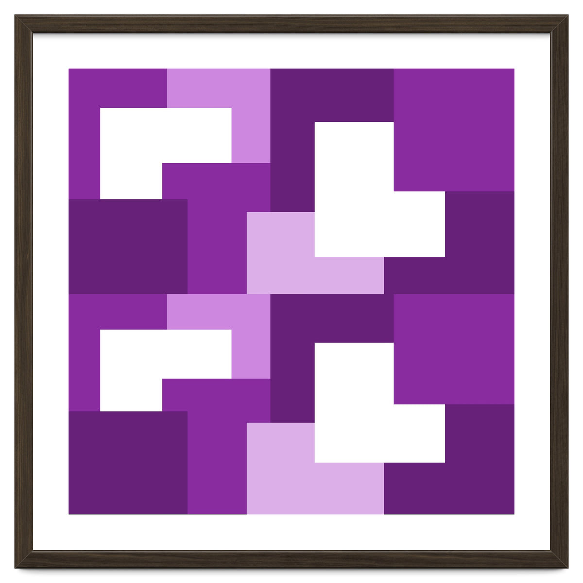 Purple Abstract Square Tiles