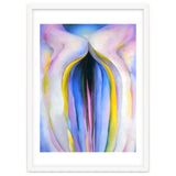 Georgia O’Keeffe – Grey Line with Black, Blue and Yellow (1923) | Elegant Abstract Modernist Composition with Bold Color Contrast thumbnail