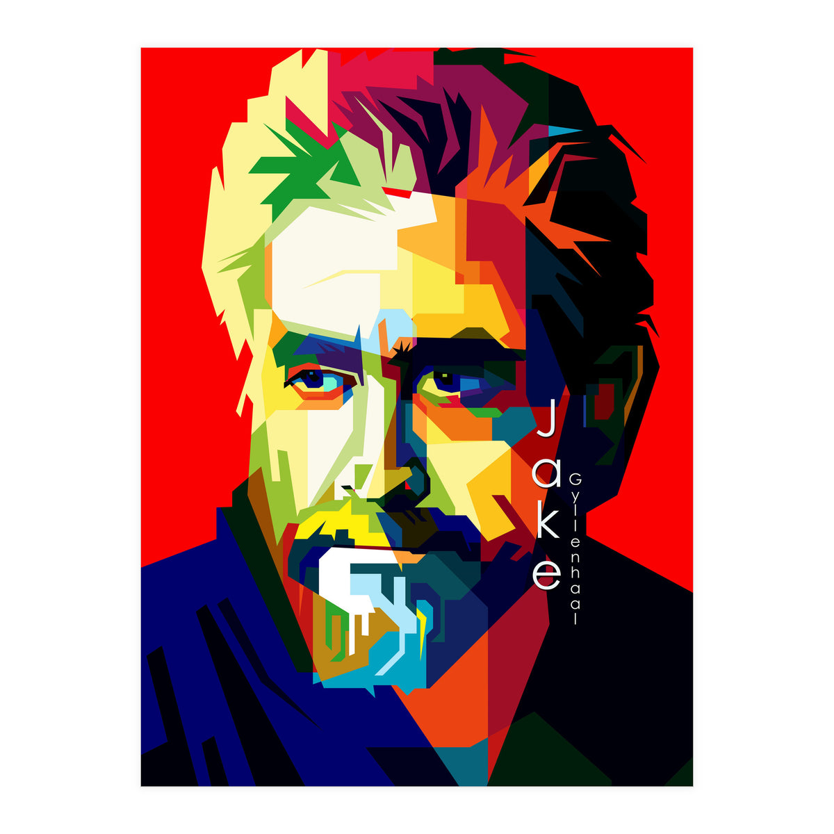Jack Gyllenhaal Movies Actor Pop Art WPAP (Print Only)