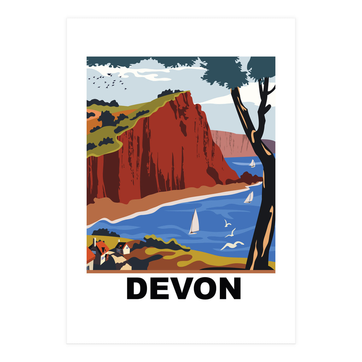 Devon County, England (Print Only)