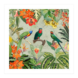 Exotic Parrots Jungle Landscape (Print Only) thumbnail