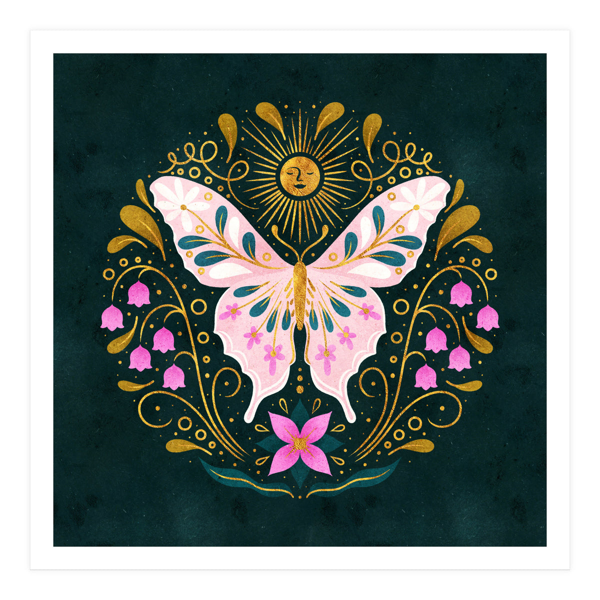 Butterfly And Sun (Print Only)