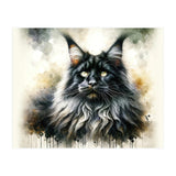 Majestic Long Haired Cat Portrait (Print Only) thumbnail