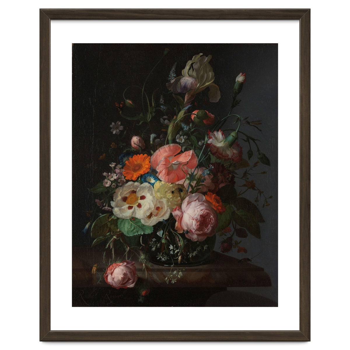 Still Life with Flowers on a Marble Tabletop. Dating: 1716. Measurements: h 48.5 cm × w 39.5 cm.