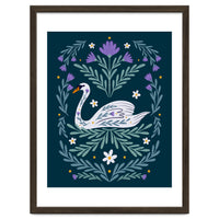 Swan Purple And Teal