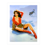 Pinup Girl Fell From A Wild Horse (Print Only) thumbnail