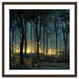 Enchanted Midnight Forest with Glowing Fireflies thumbnail