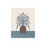 Earthy Modern Vase with Florals (Print Only) thumbnail