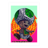Toad Mushroom Cartoon Pop Art (Print Only) thumbnail