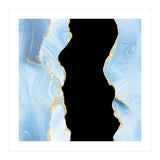 Blue & Gold Glitter Agate Texture 02  (Print Only) thumbnail