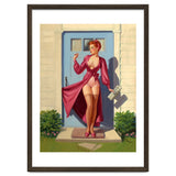 Pinup Girl With Accident At Her Door thumbnail