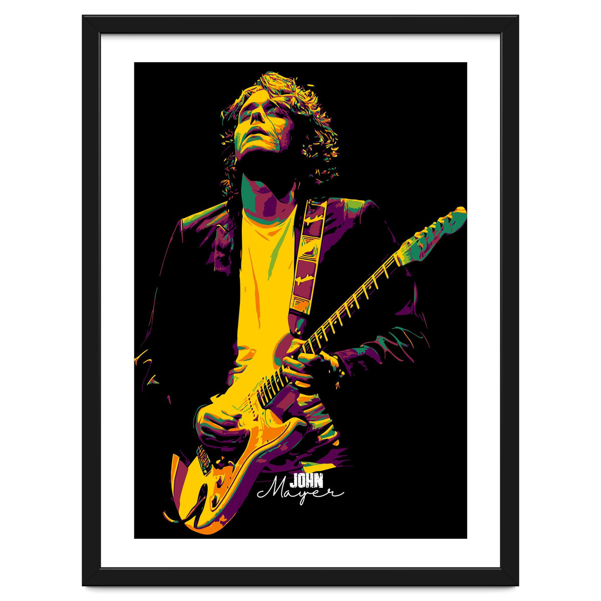 John Mayer American Guitarist Legend in Pop Art