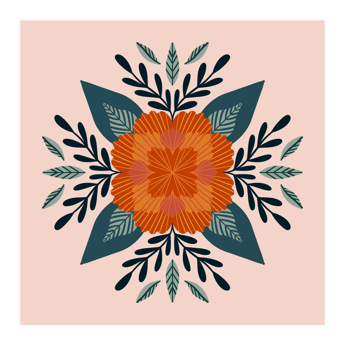 Orange Flower (Print Only)