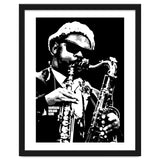 Rahsaan Roland Kirk American Jazz Multi-Instrumentalist in Grayscale 2 thumbnail