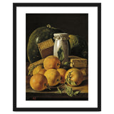 Luis Egidio Meléndez / 'Still Life of Oranges, Watermelon, a Pot, and Boxes of Cake', ca.  1760. thumbnail