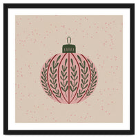 Christmas globe with branches