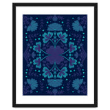 Clovers And Flowers Night Blue thumbnail