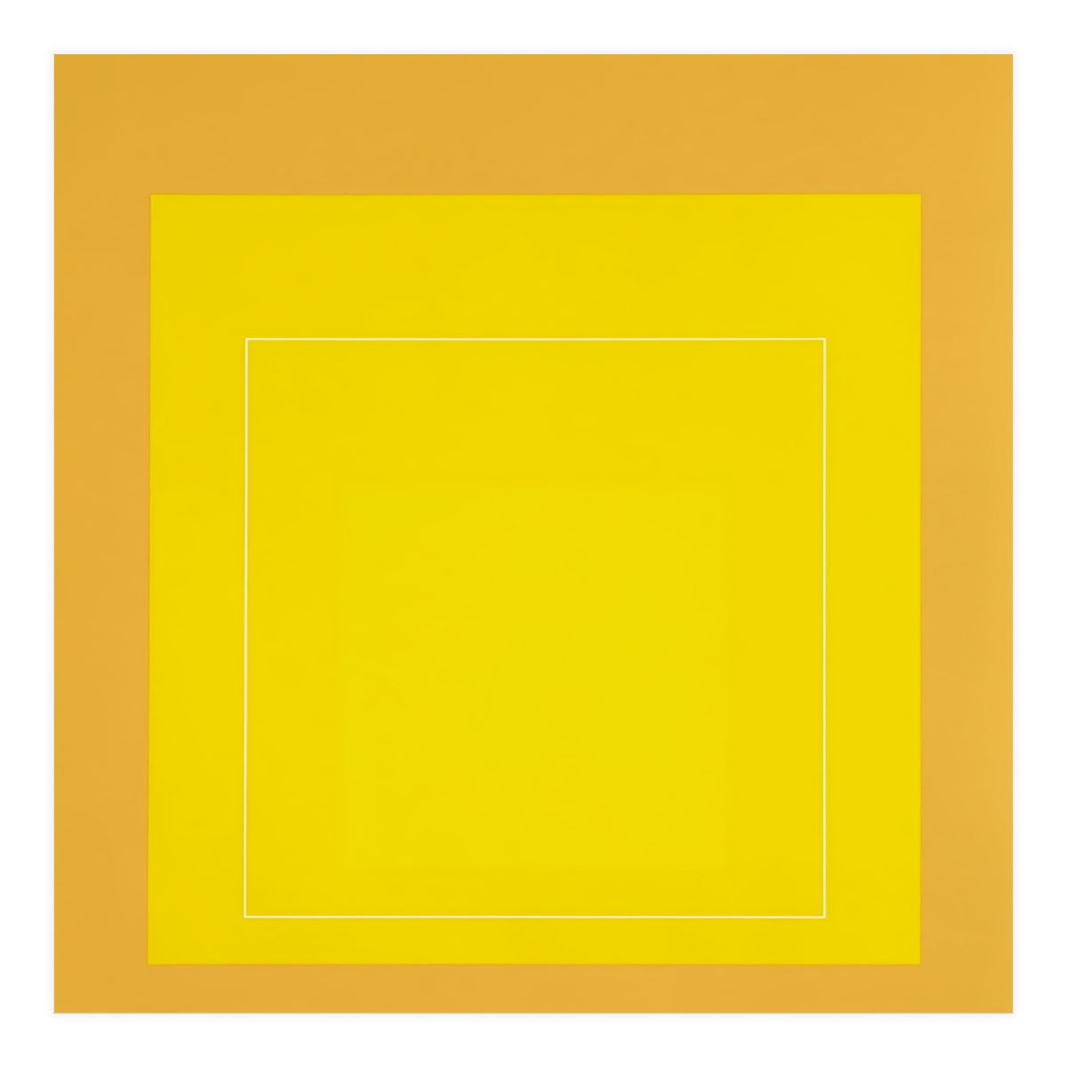 JOSEF ALBERS - HOMAGE TO THE SQUARE YELLOW   (Print Only)