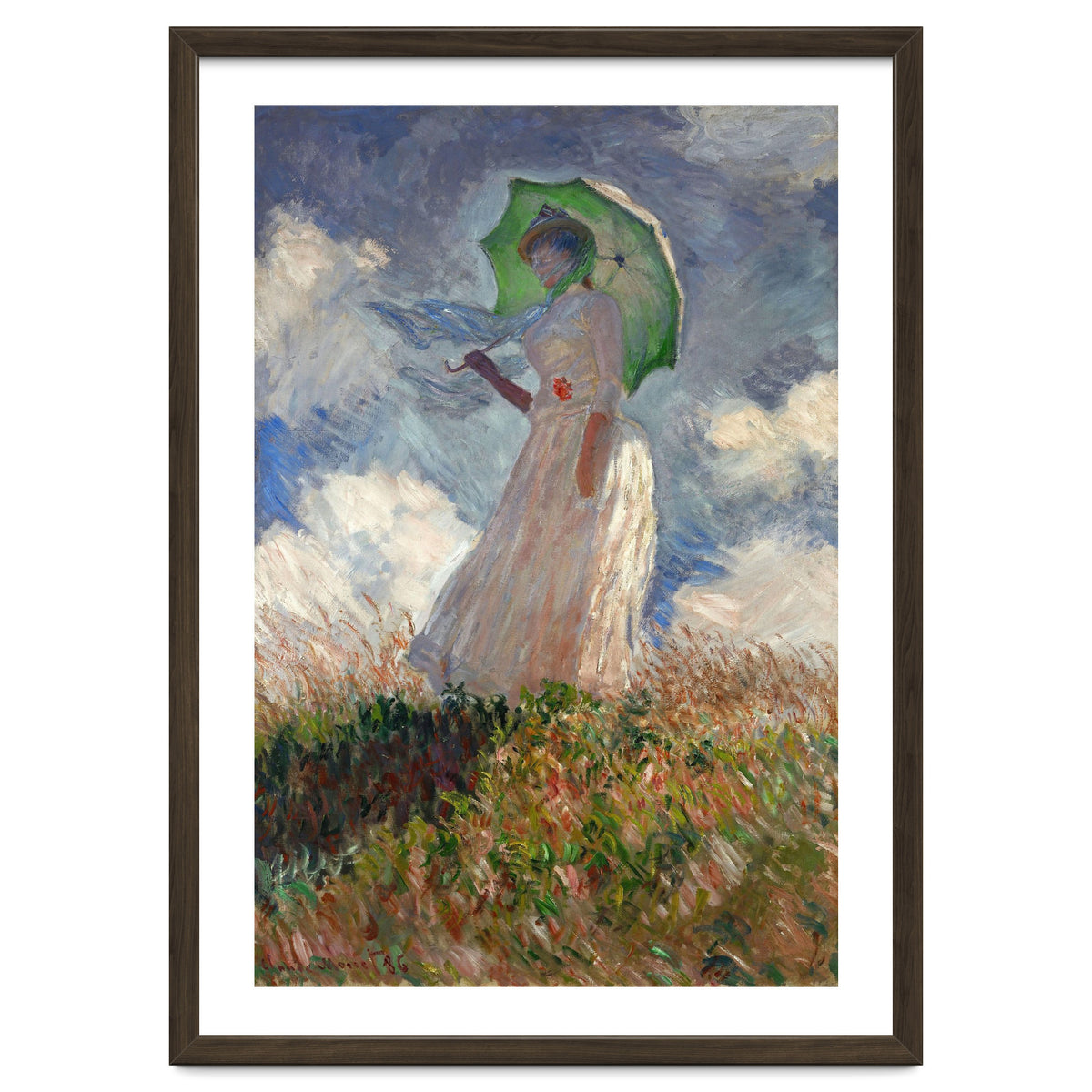 Claude Monet / 'The Woman with a Parasol', 1886, Oil on canvas, 131 × 88 cm. SUZANNE HOSCHEDE.