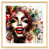Brazilian Carnival Watercolor Portrait thumbnail