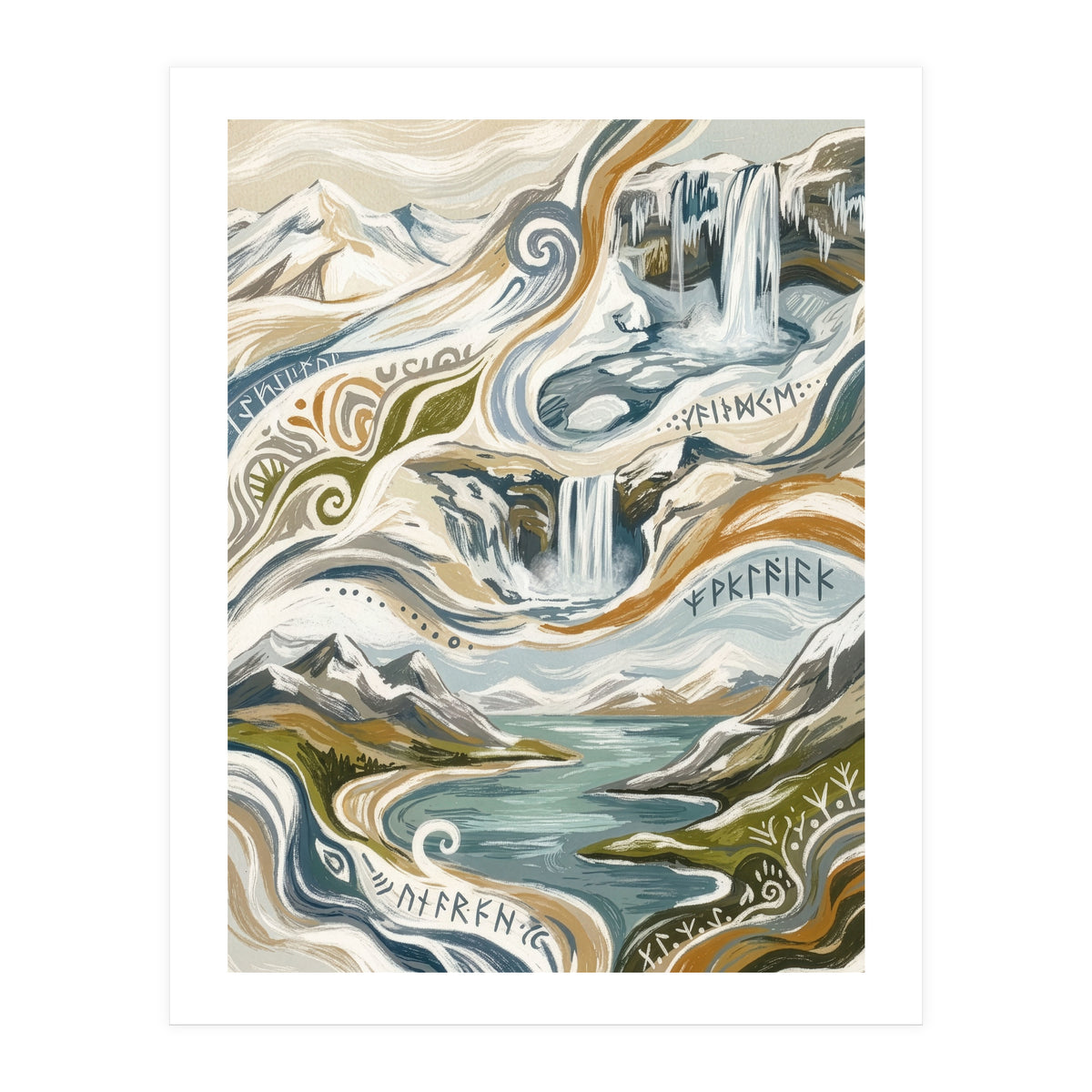 Cascading Nordic Dreams (Print Only)